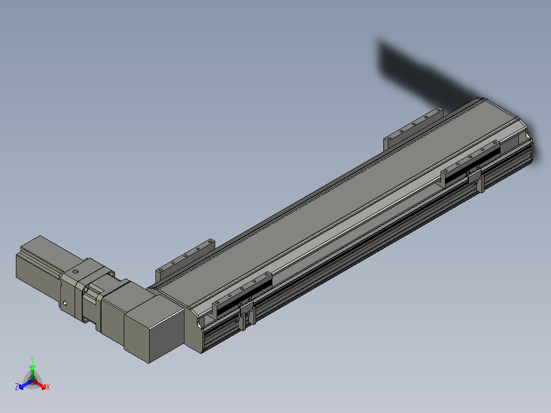 直线模组LHB17-L40-S600-R(B)设计图纸