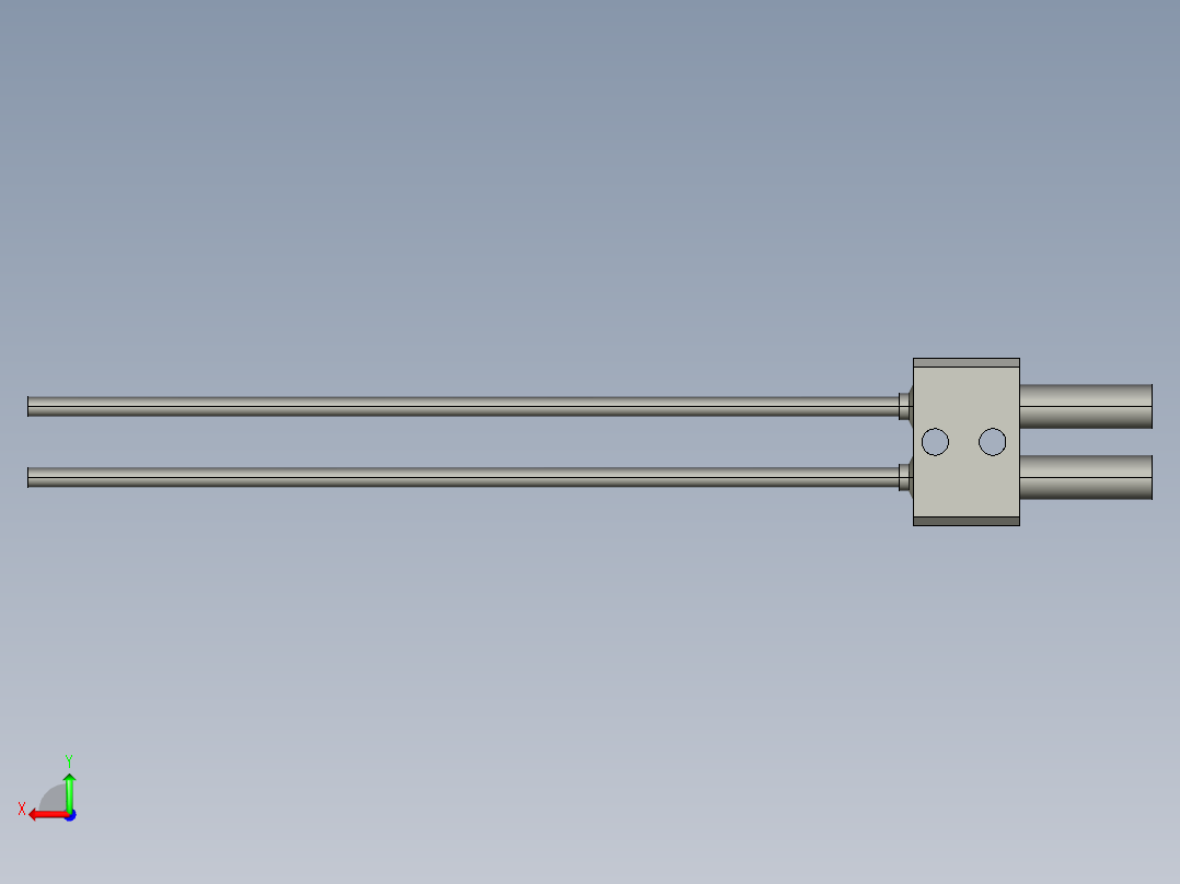 基恩士FU-38H_kc图纸模型后视图