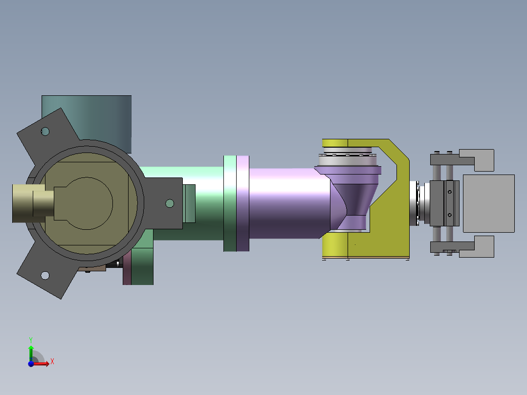5自由度机器人 固定前视图