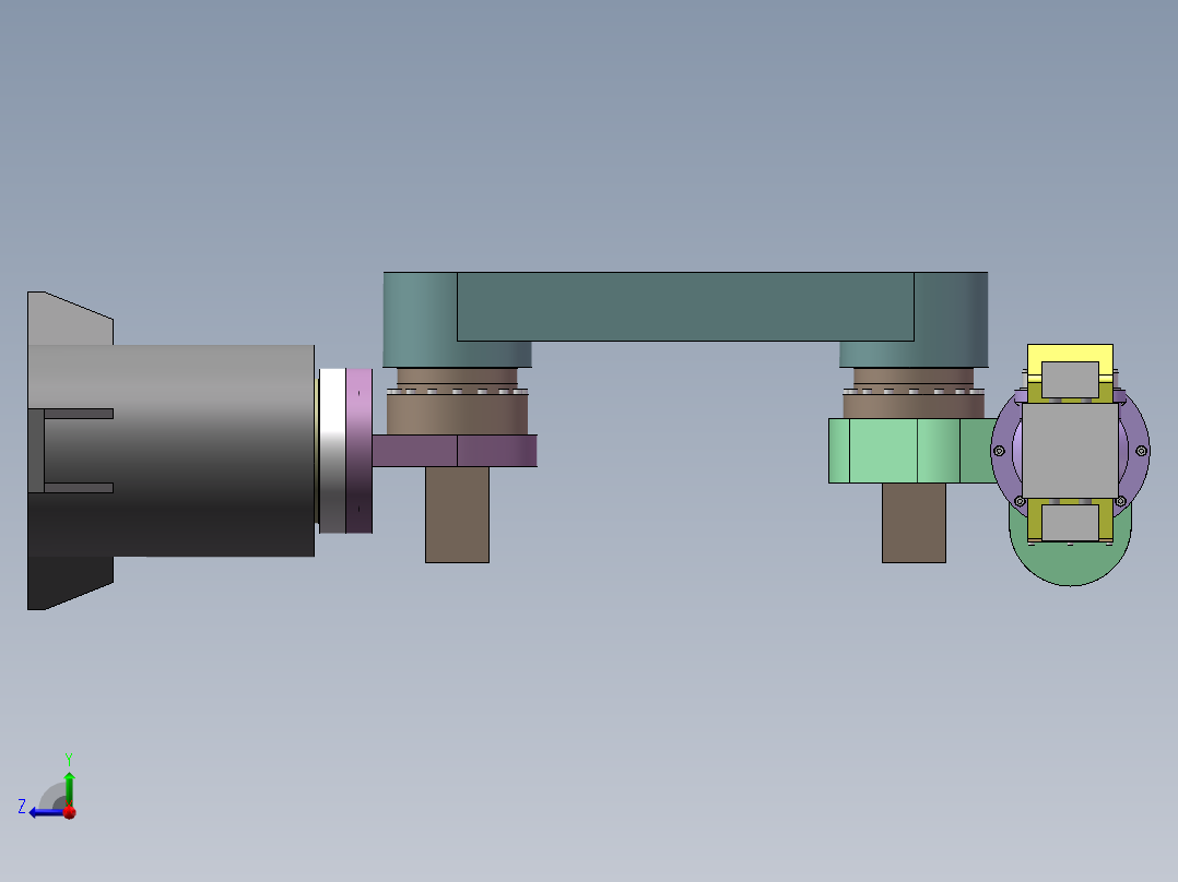 5自由度机器人 固定右视图