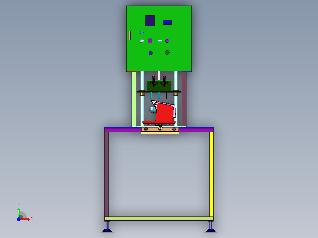 n压实验机前视图