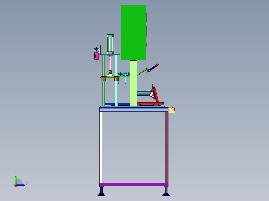 n压实验机左视图