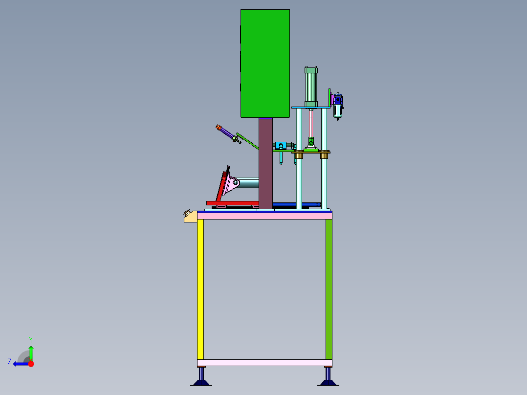 n压实验机右视图
