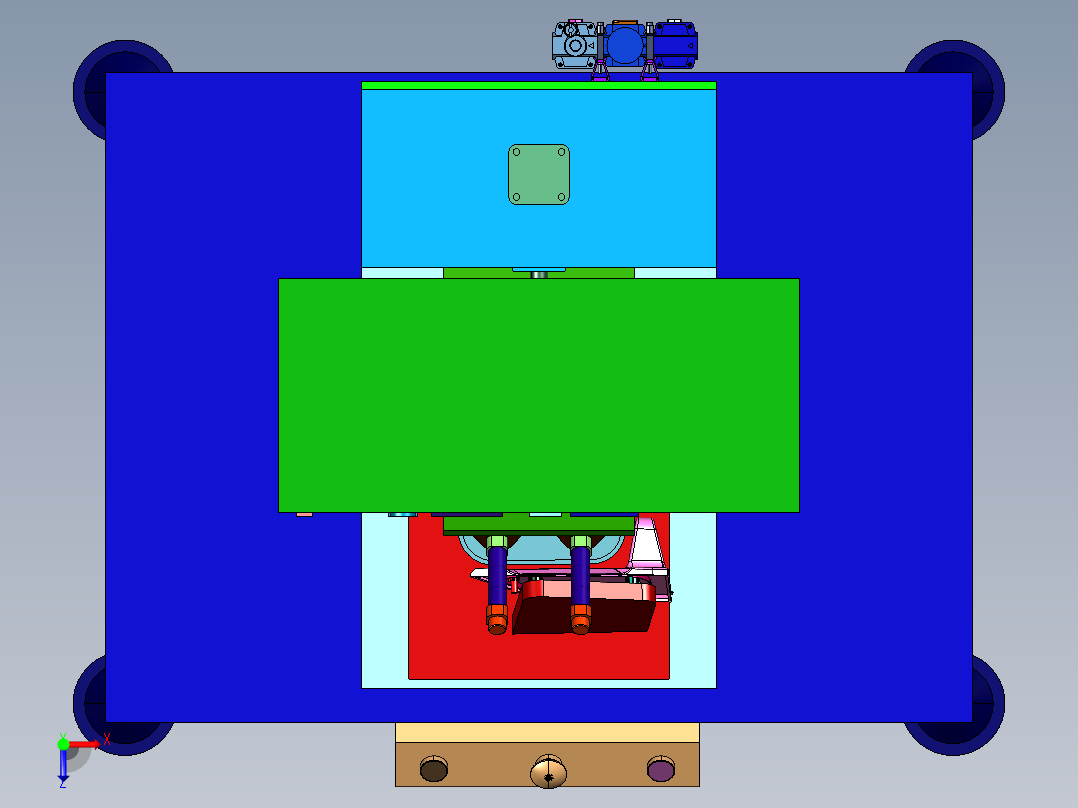 n压实验机俯视图