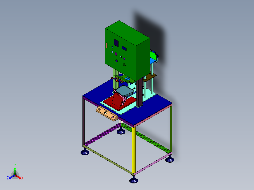 n压实验机正等轴测图