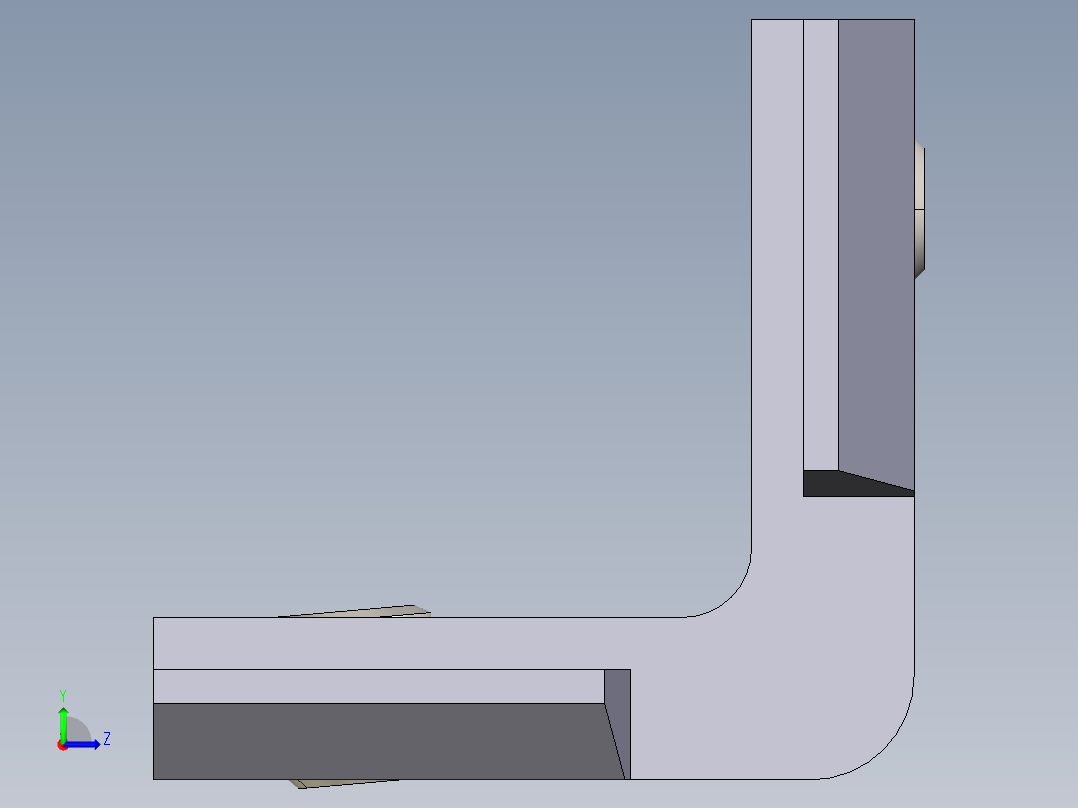 型材-BR 6-6 INNER BRACKET 3842535575左视图