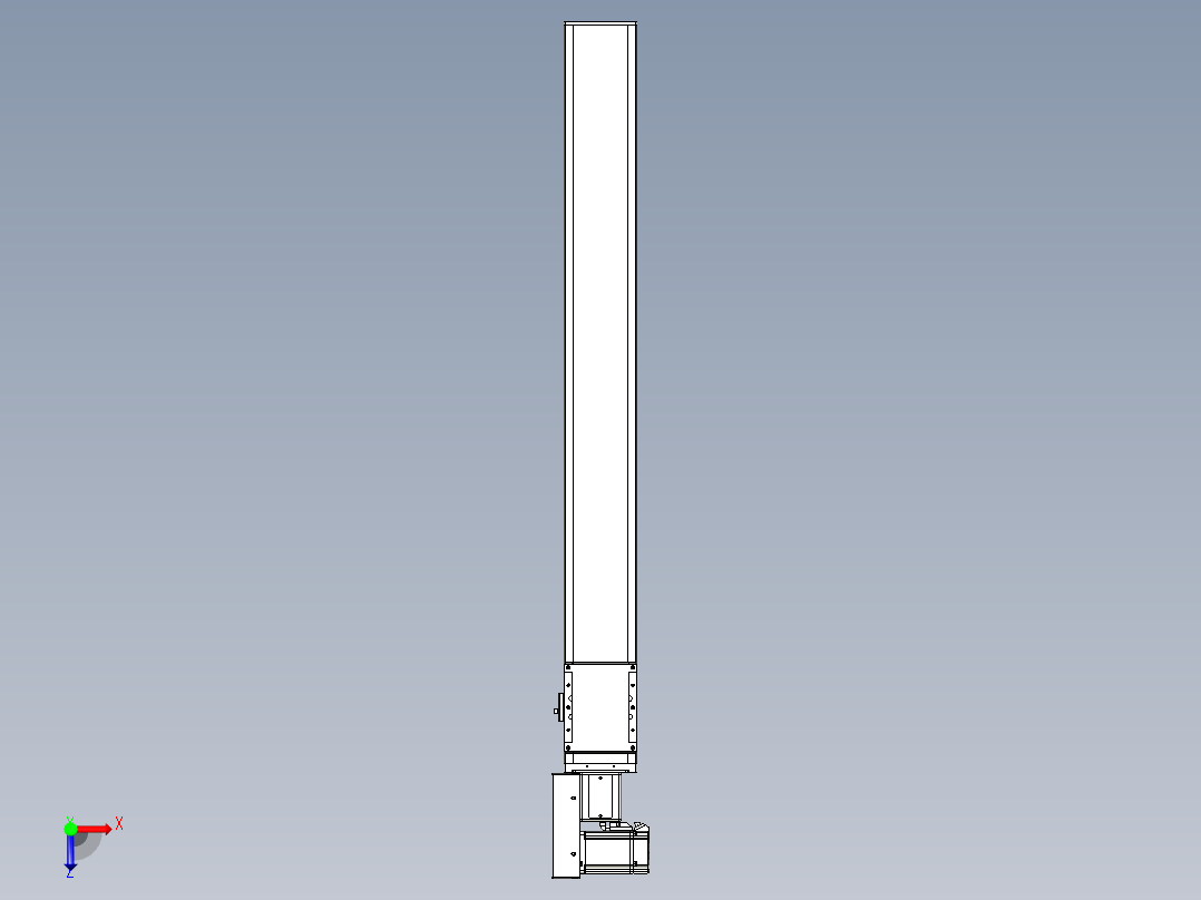 同步带全封闭直线模组TPA-HCB-105D-90-L850-ML-C-P20-N3俯视图