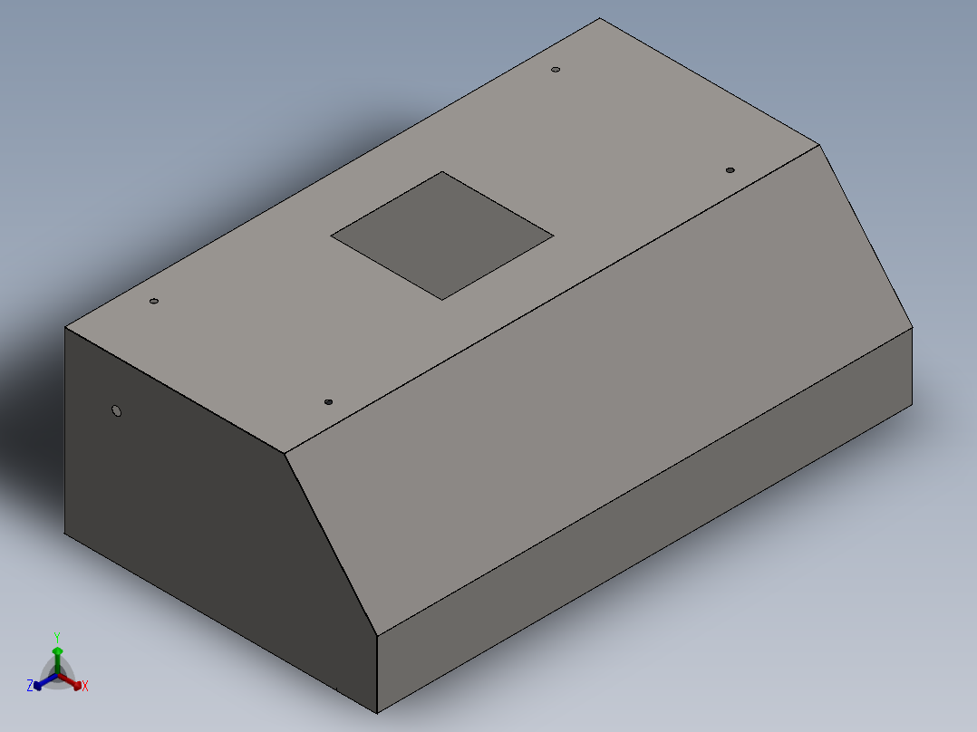 厨房油烟机、厨房天篷正等轴测图