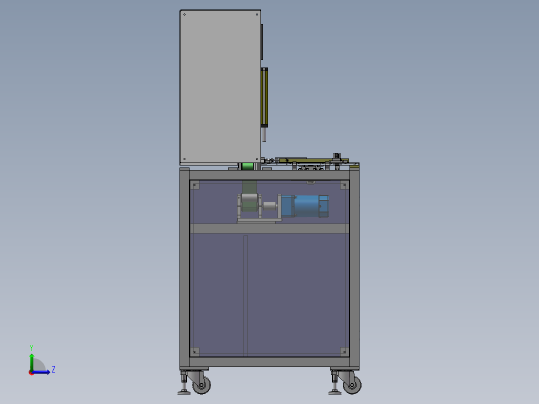 中宝磨牛设备sw18可编辑左视图