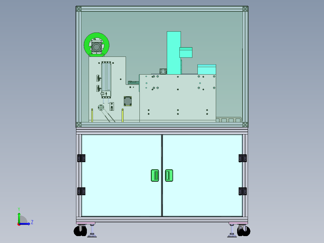 四面贴胶带左视图