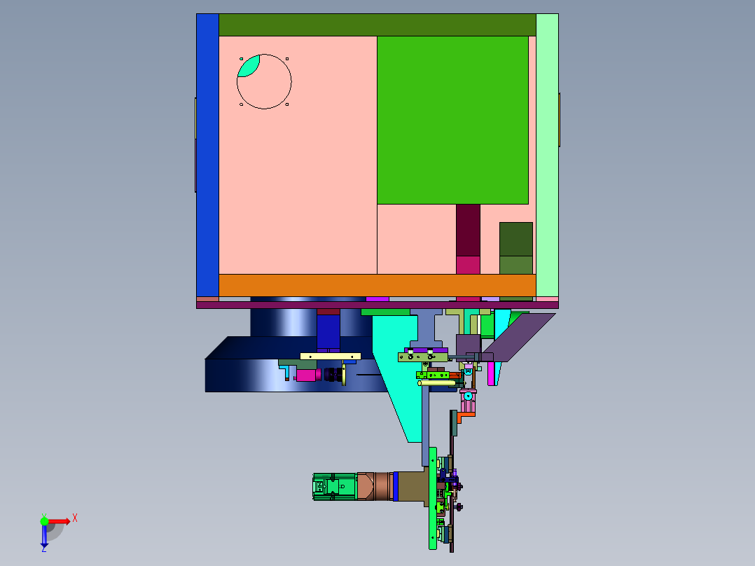 乱序电磁铁合格测试机俯视图