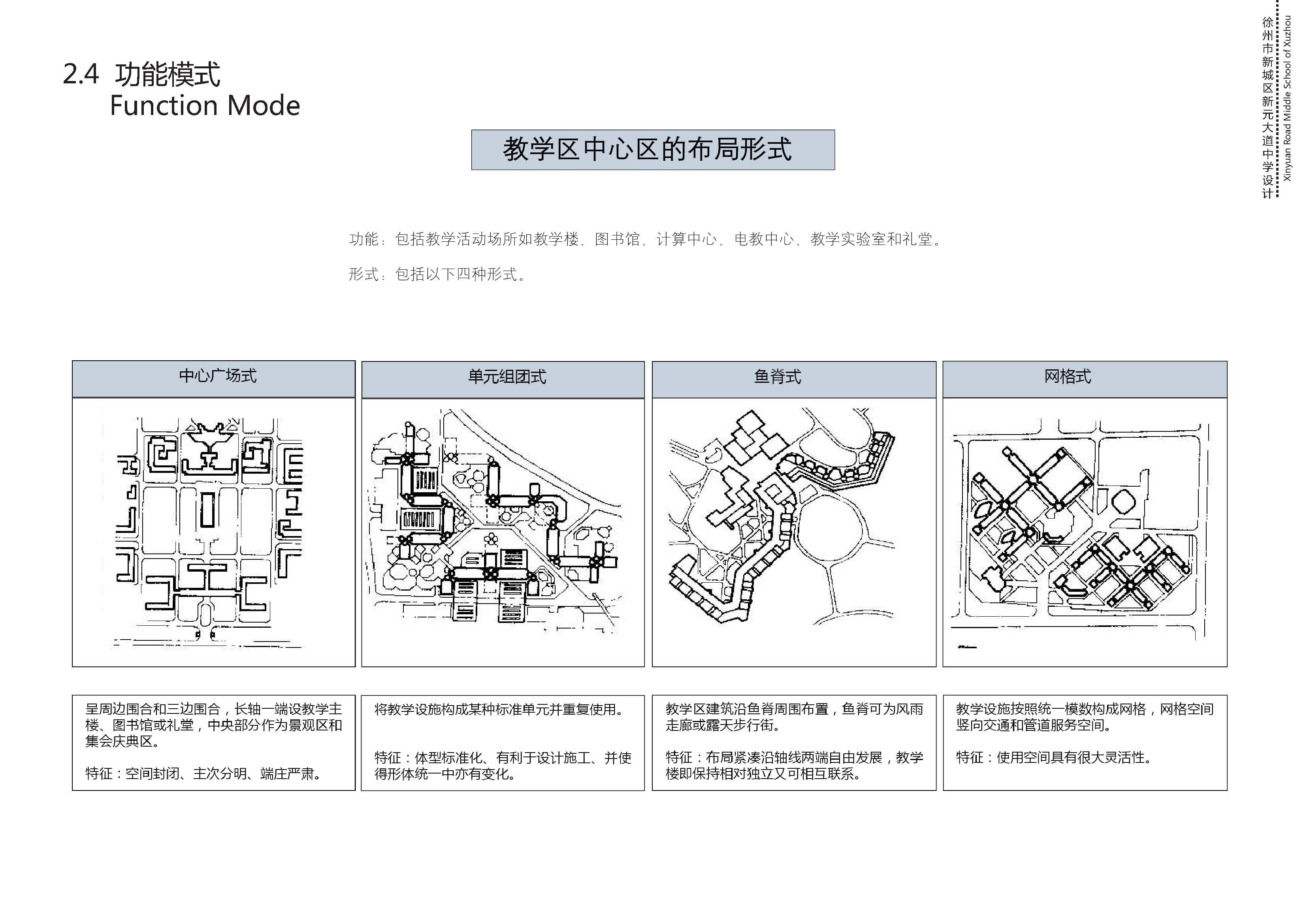 中学校区规划建筑单体设计文本（含文本效果图 CAD）