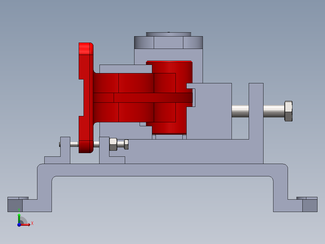 叉架零件的机械加工工艺的编制及钻20孔夹具设计含SW三维图==120571==250ku前视图