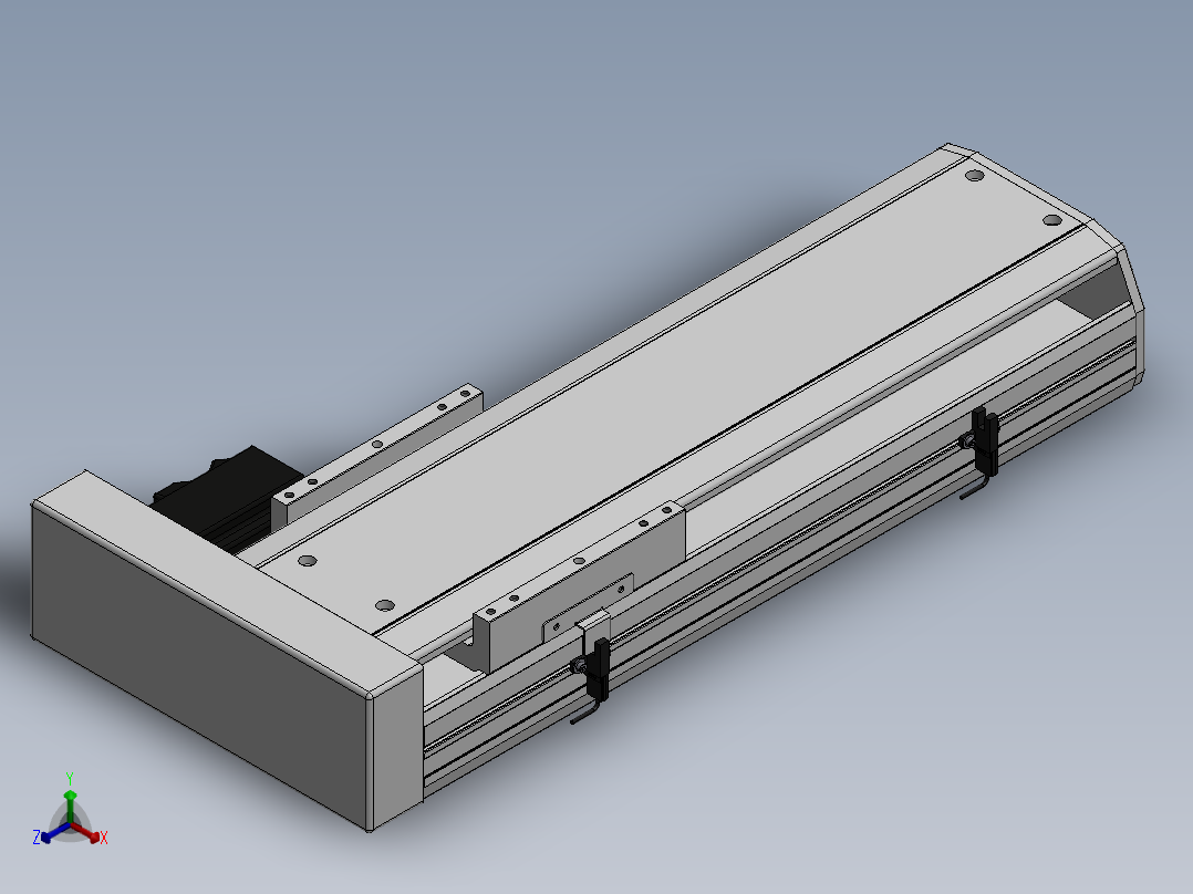 精密模组MY170-T10-300L-BR-P75B-C4-C正等轴测图