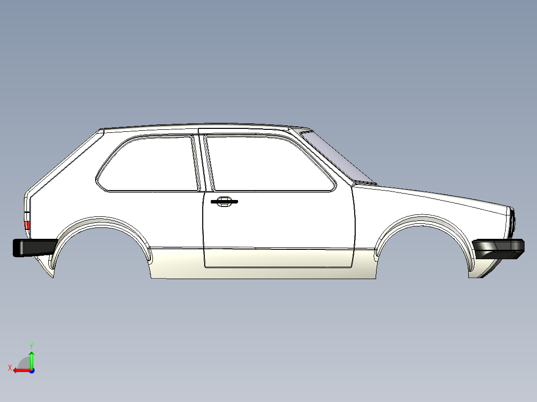 汽车车身 (5)后视图