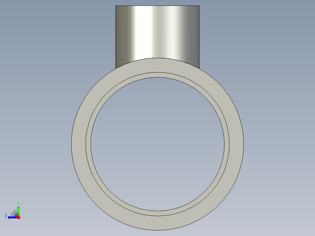 船舶管路系统SeaCor_Molded_ReducingTee_SxSxS_37J101248_2in x 0.75in右视图