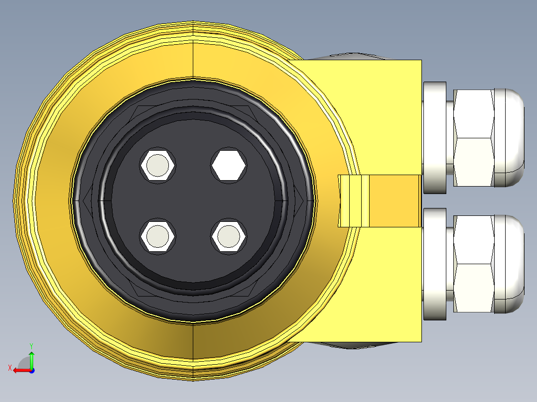 超声波设备MULTIPROBE-ENCLOSURE-3-PROBES+REFERENCE-PROBE-PBT-ENCLOSURE-1.5in-BSP-THREAD后视图