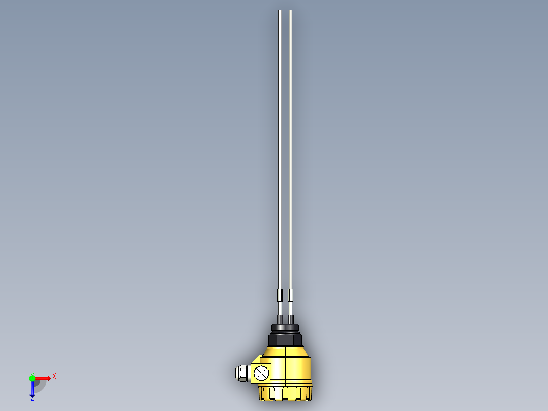 超声波设备MULTIPROBE-ENCLOSURE-3-PROBES+REFERENCE-PROBE-PBT-ENCLOSURE-1.5in-BSP-THREAD俯视图