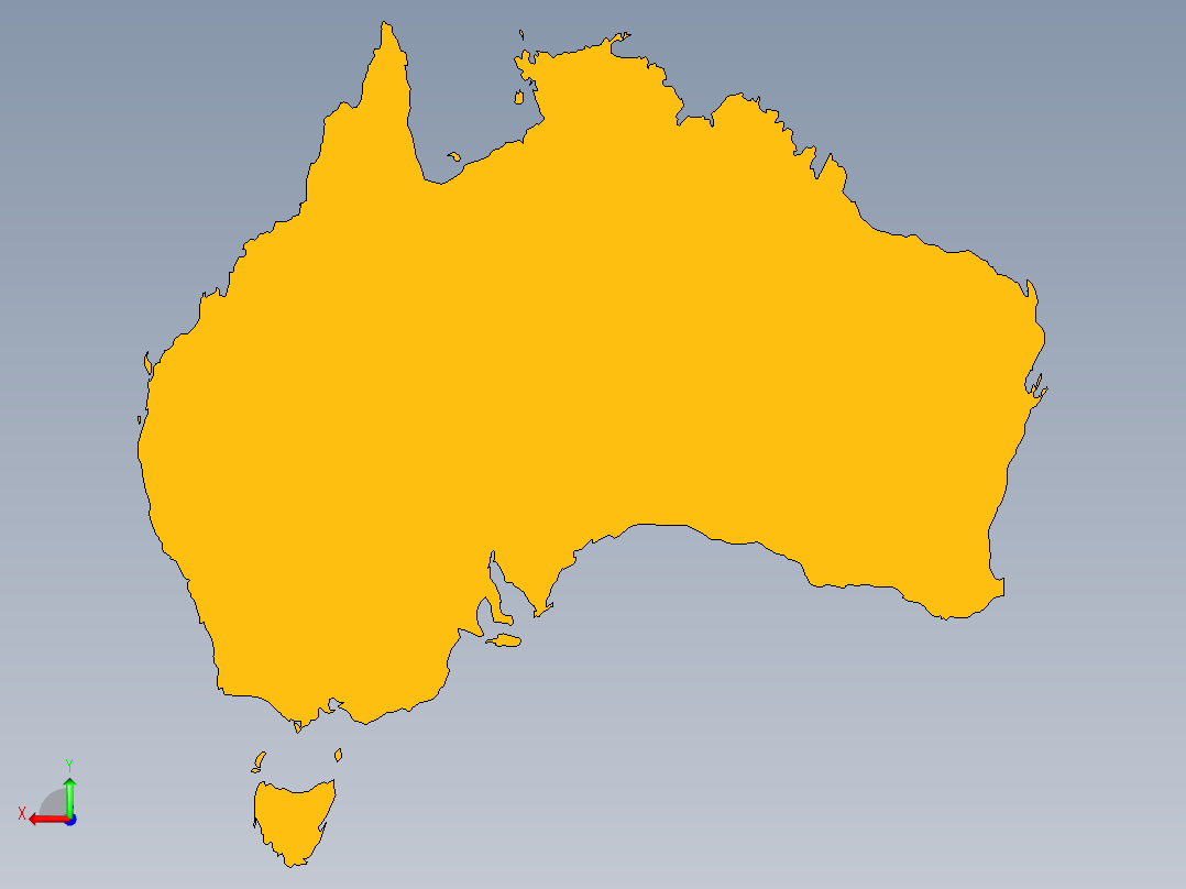 澳大利亚和大洋洲-国家收集左视图