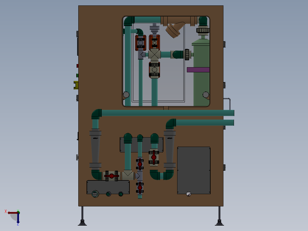 高压水回收设备右视图