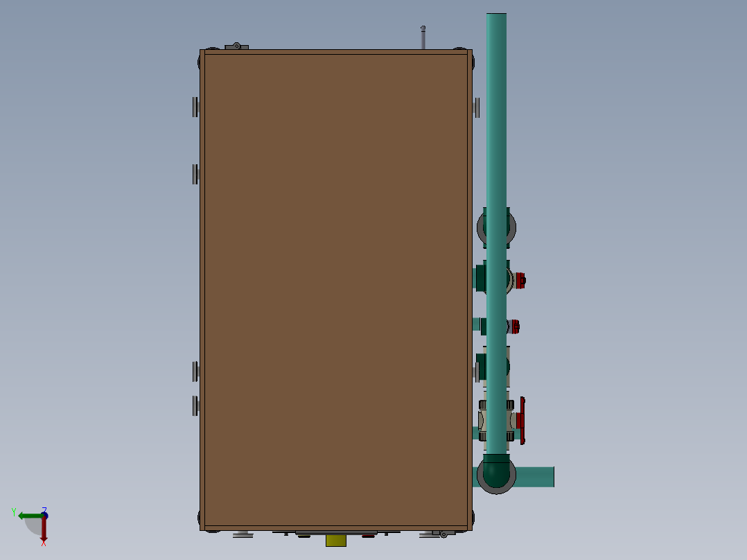 高压水回收设备俯视图
