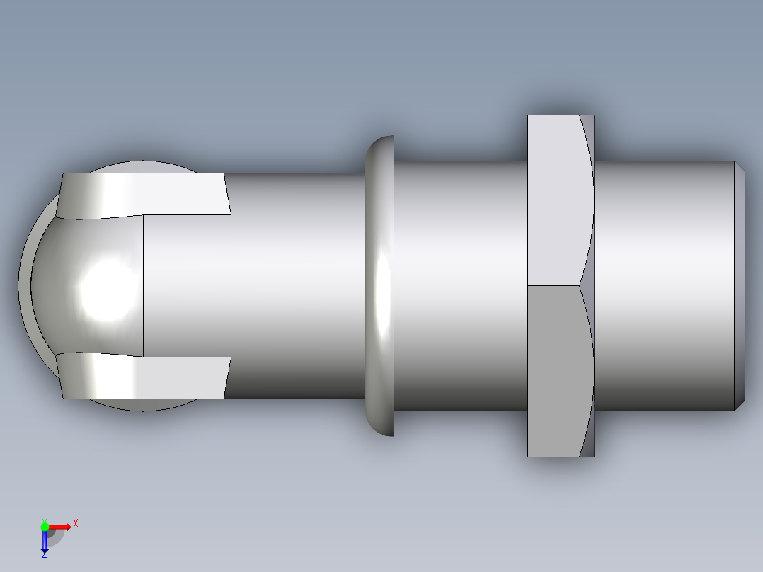 卡套式工业通用硬管接头EO_Bulkhead_elbow_WSV22LOMD71俯视图