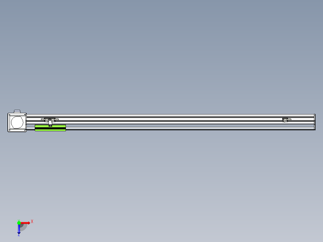 同步带滑台-半封闭B13-L90-S1050-L-Z86-D3俯视图