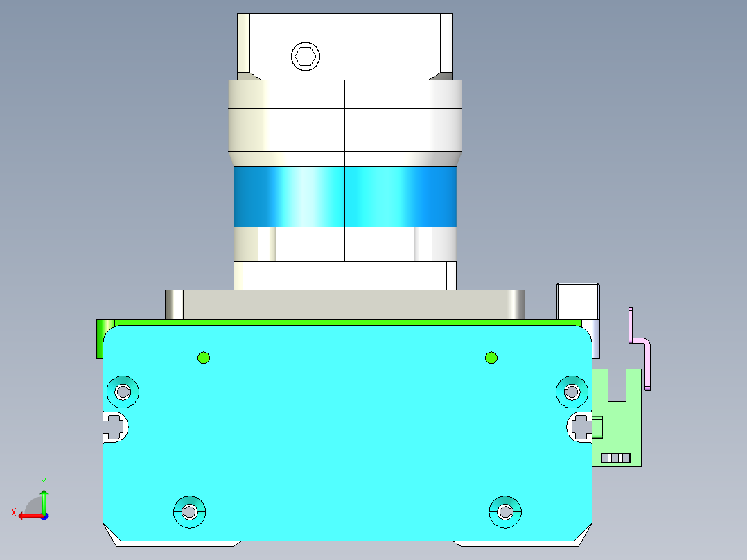 东锦齿条传动DH136G-L157-S5500-BU-T400W-C3后视图