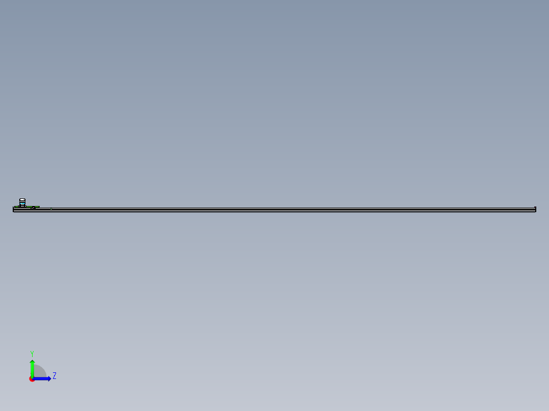 东锦齿条传动DH136G-L157-S5500-BU-T400W-C3左视图