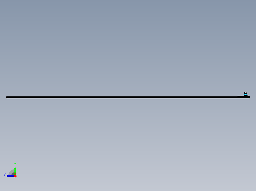 东锦齿条传动DH136G-L157-S5500-BU-T400W-C3右视图