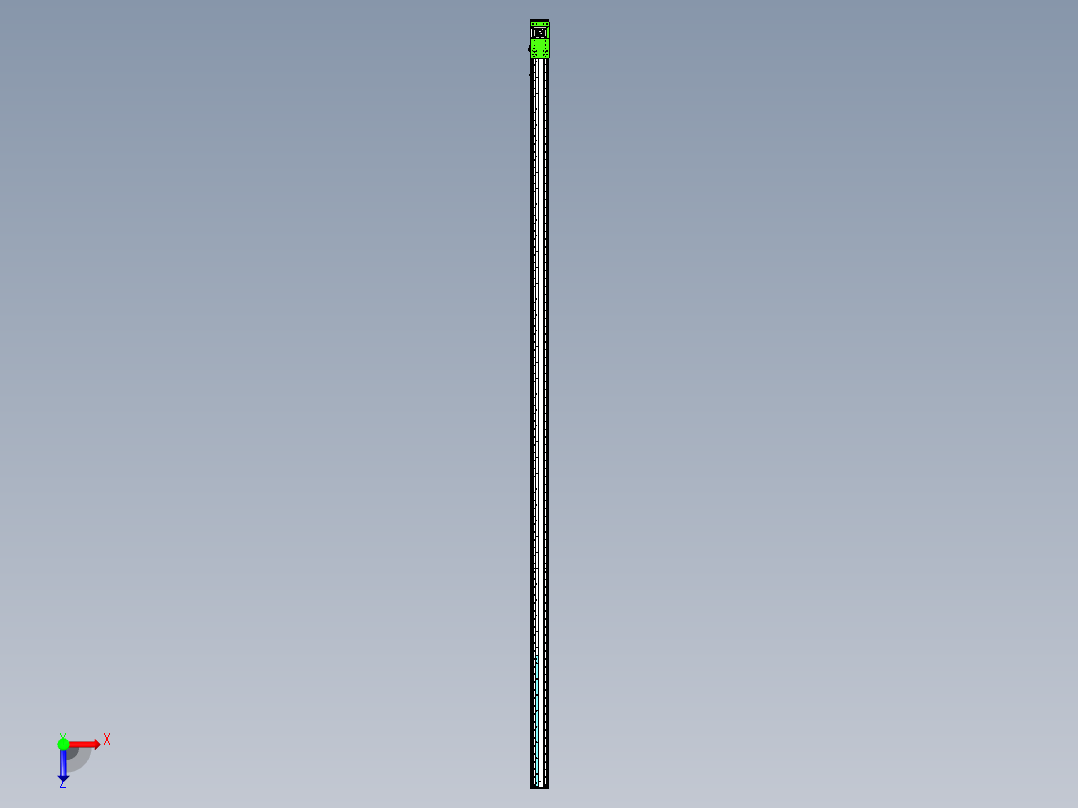 东锦齿条传动DH136G-L157-S5500-BU-T400W-C3俯视图