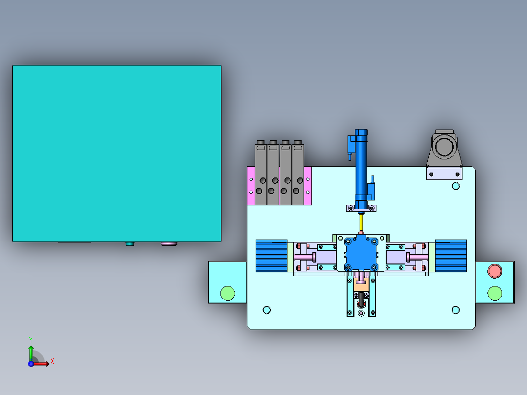 接头组装机sw20可编辑前视图