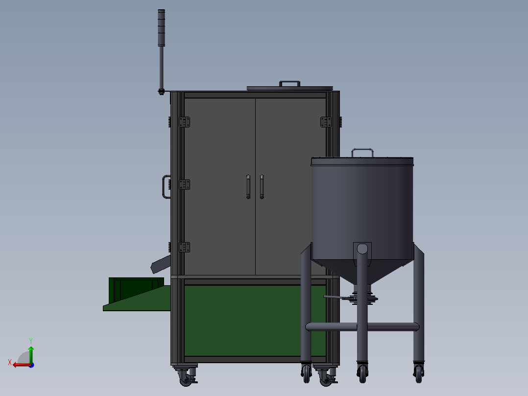 液体灌装机sw22后视图