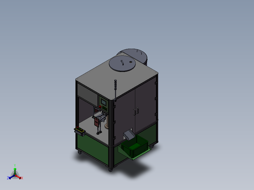液体灌装机sw22正等轴测图