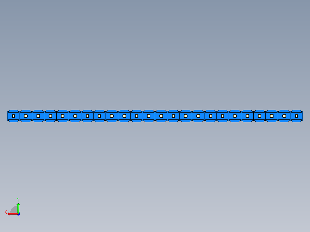 彩色公头100mil（2.54mm）系列-DS1021_blue_1x24p_100mil_Type43_rev1.0后视图
