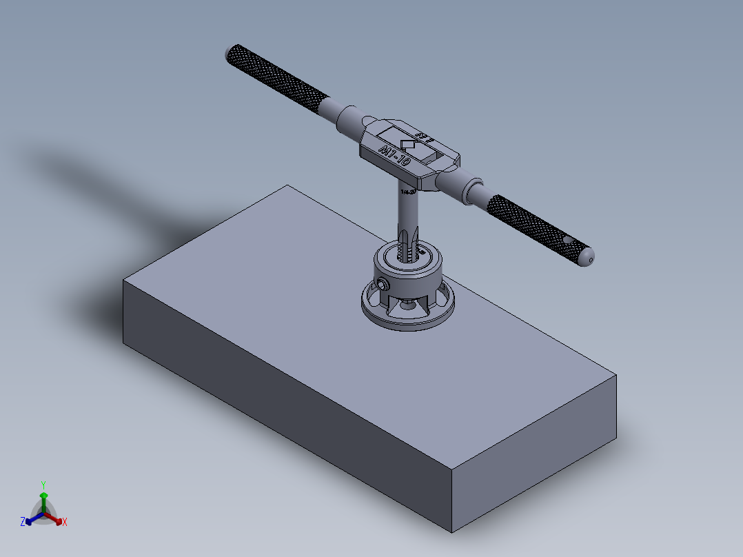 空气研磨机配件_028正等轴测图