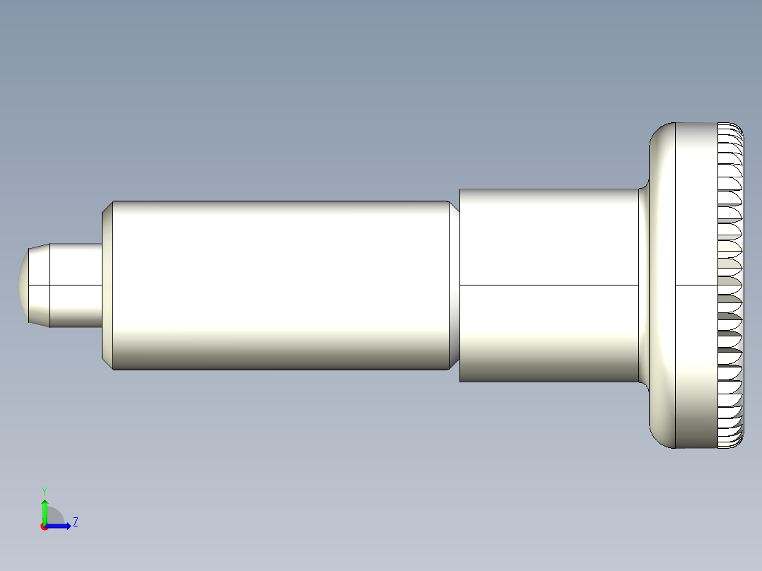 分割定位柱(無卡鎖C)2212-3D多系列多零件图纸模型左视图