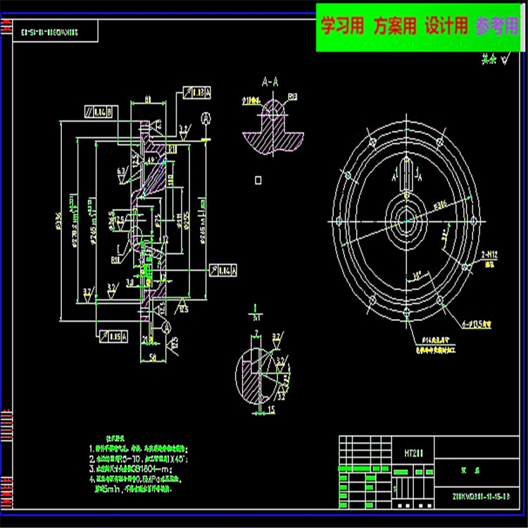 潜水排污泵CAD图纸 机械设计CAD图纸DWG图纸2D图纸