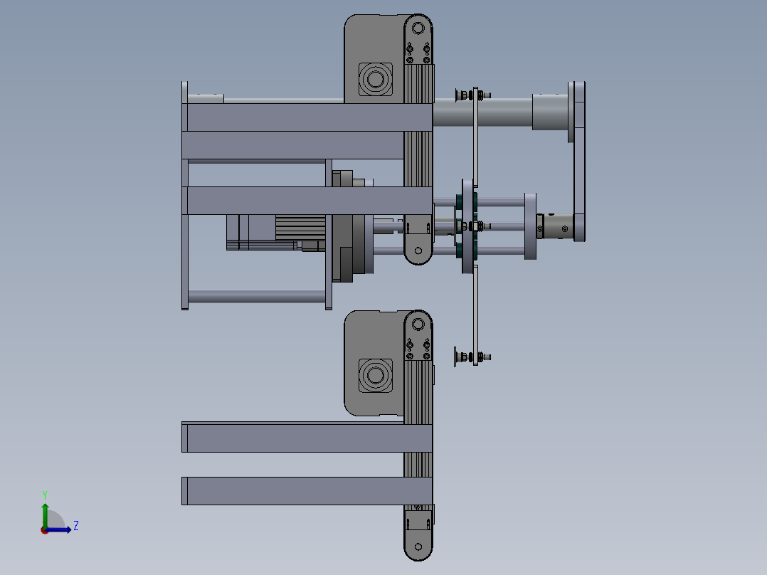 旋转式上料机构左视图