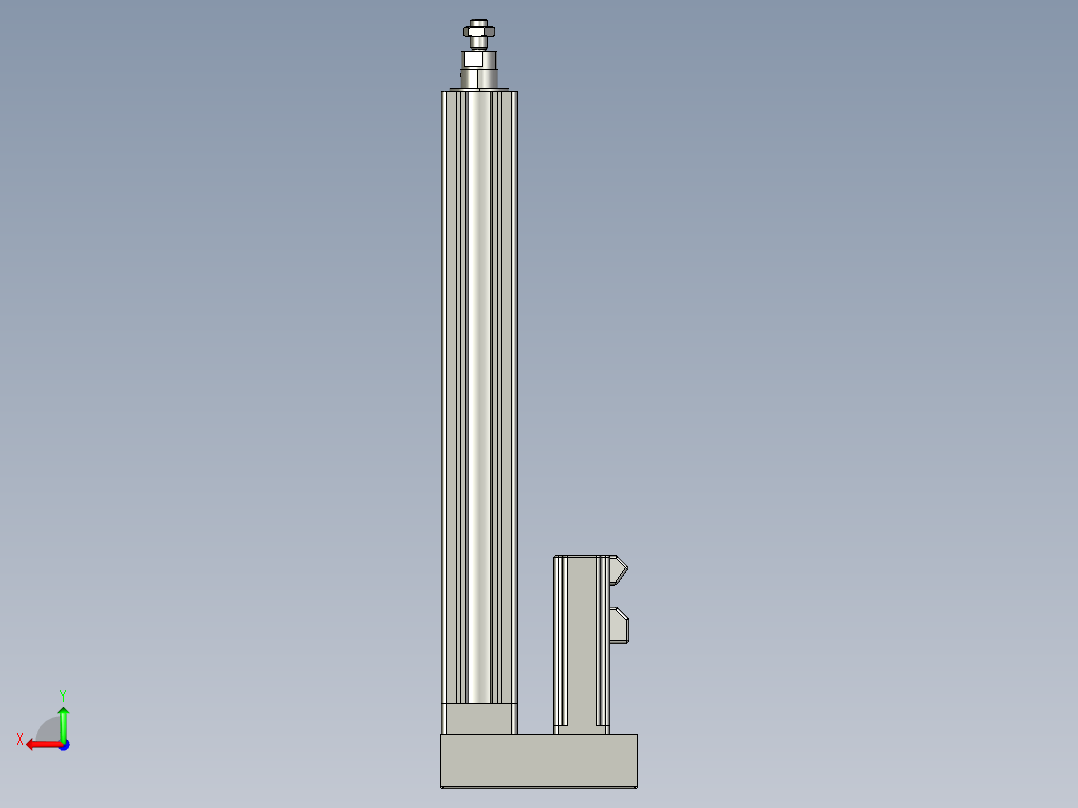 12VZ电动缸-VZ5-S300-BD后视图