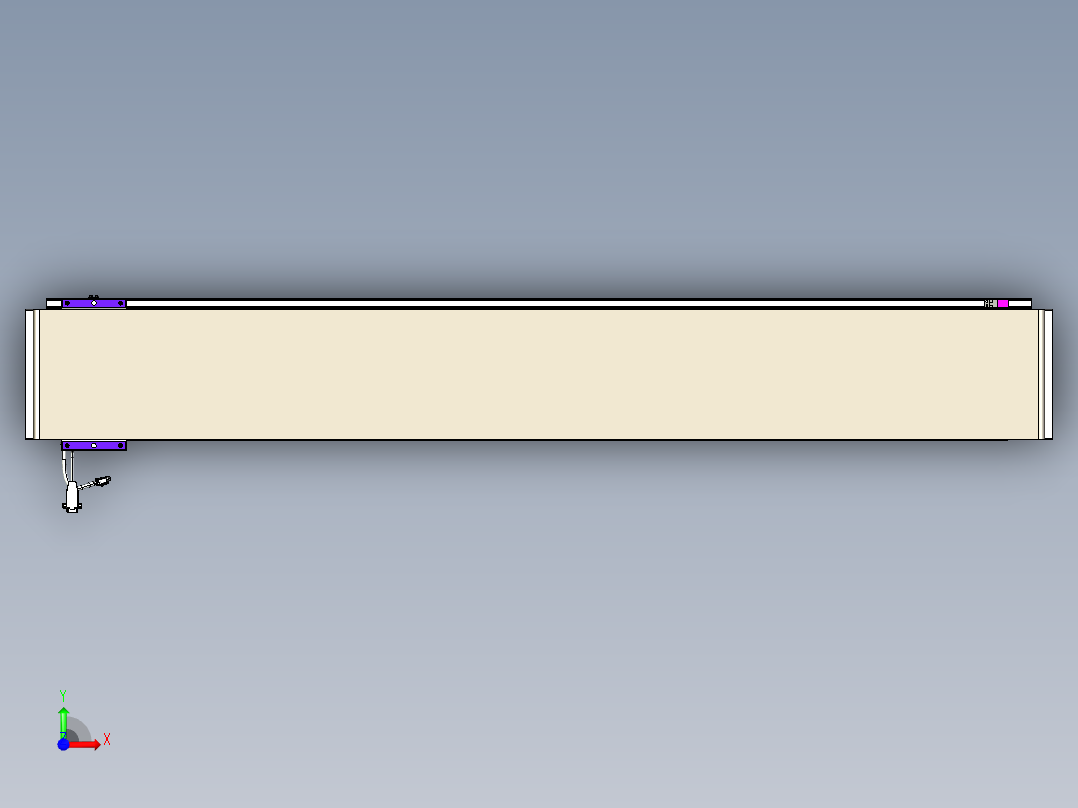 威洛博VL系列直线电机模组-VL22H1-S1500前视图