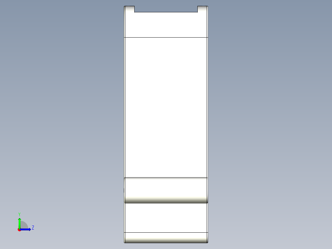 32mm白色PVC管夹左视图