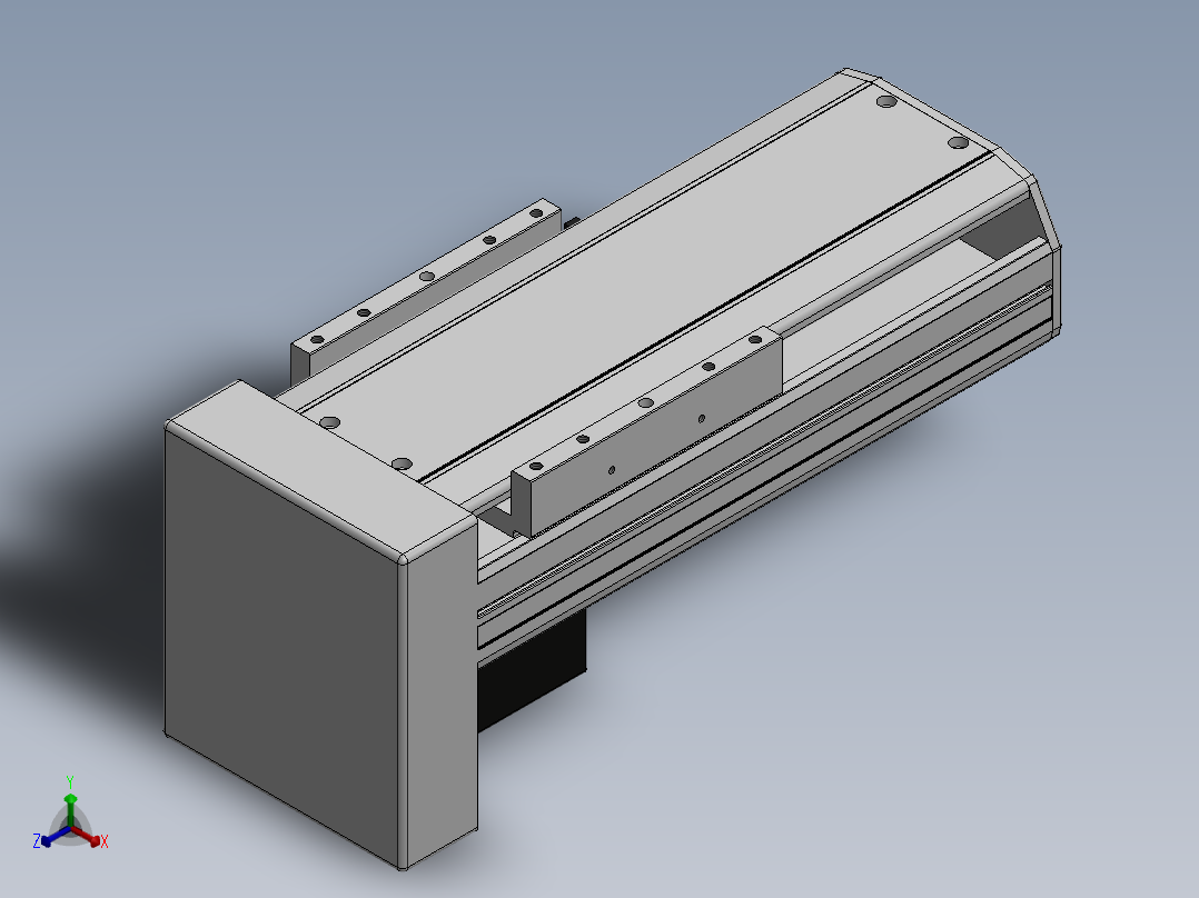 精密模组MY140-T10-100L-BM-P40B-C4-C正等轴测图