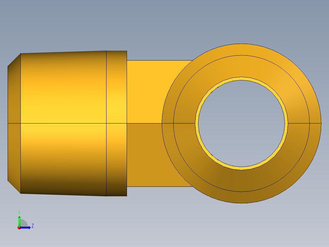 扩口式工业通用硬管接头Male Branch Tee 145F-8-6左视图
