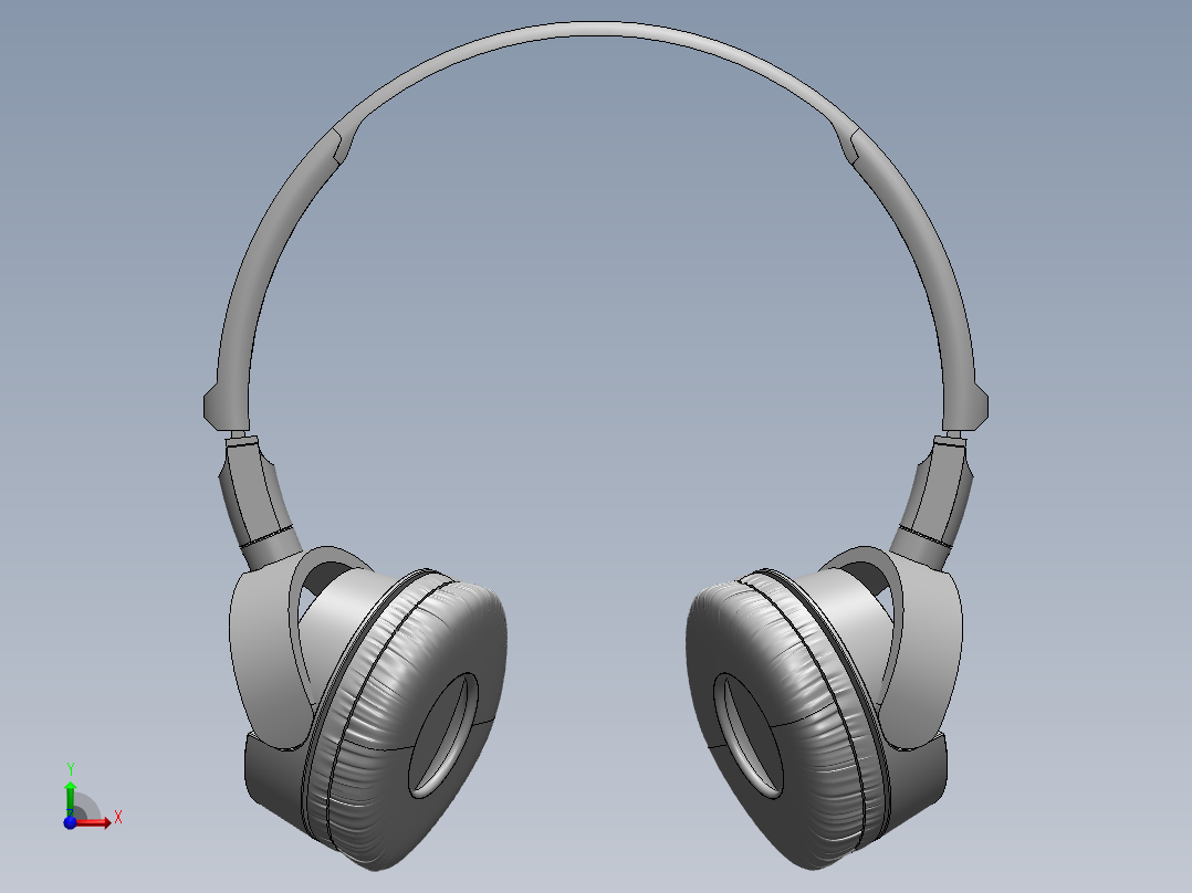 插卡的耳机前视图