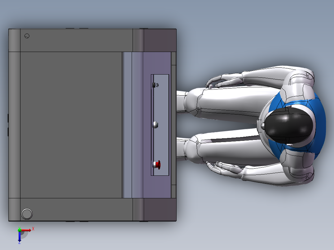 超声波焊接设备sw20可编辑俯视图