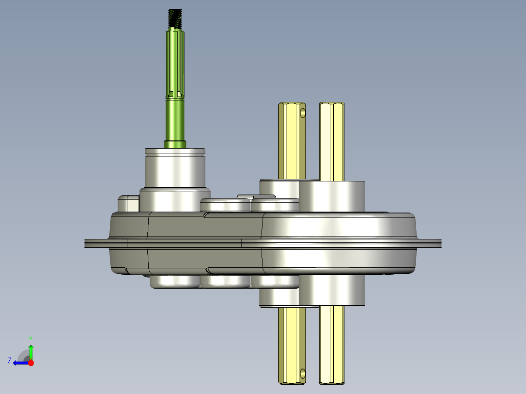 齿轮传动机构右视图