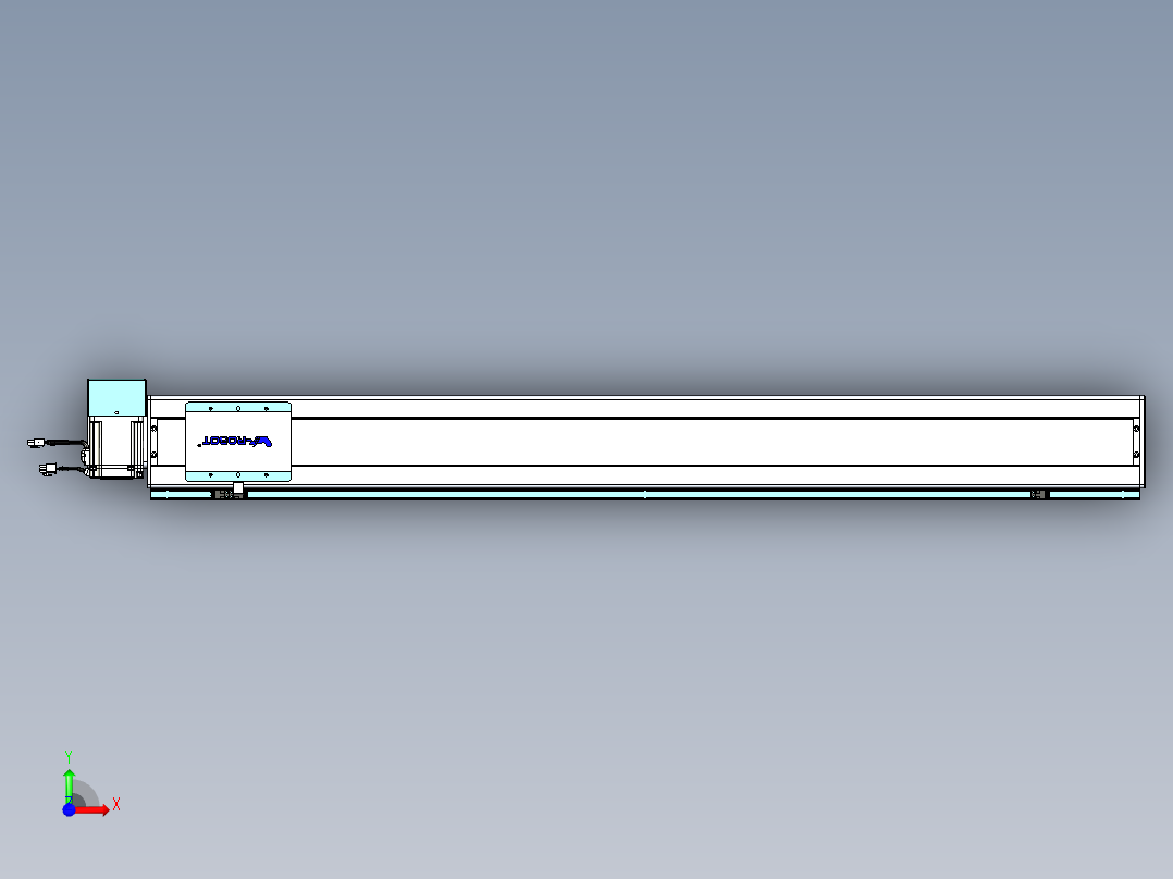 威洛博VBC同步带传动一无尘环境VBC14-L45-S1200-BRU-ZP75-C3前视图