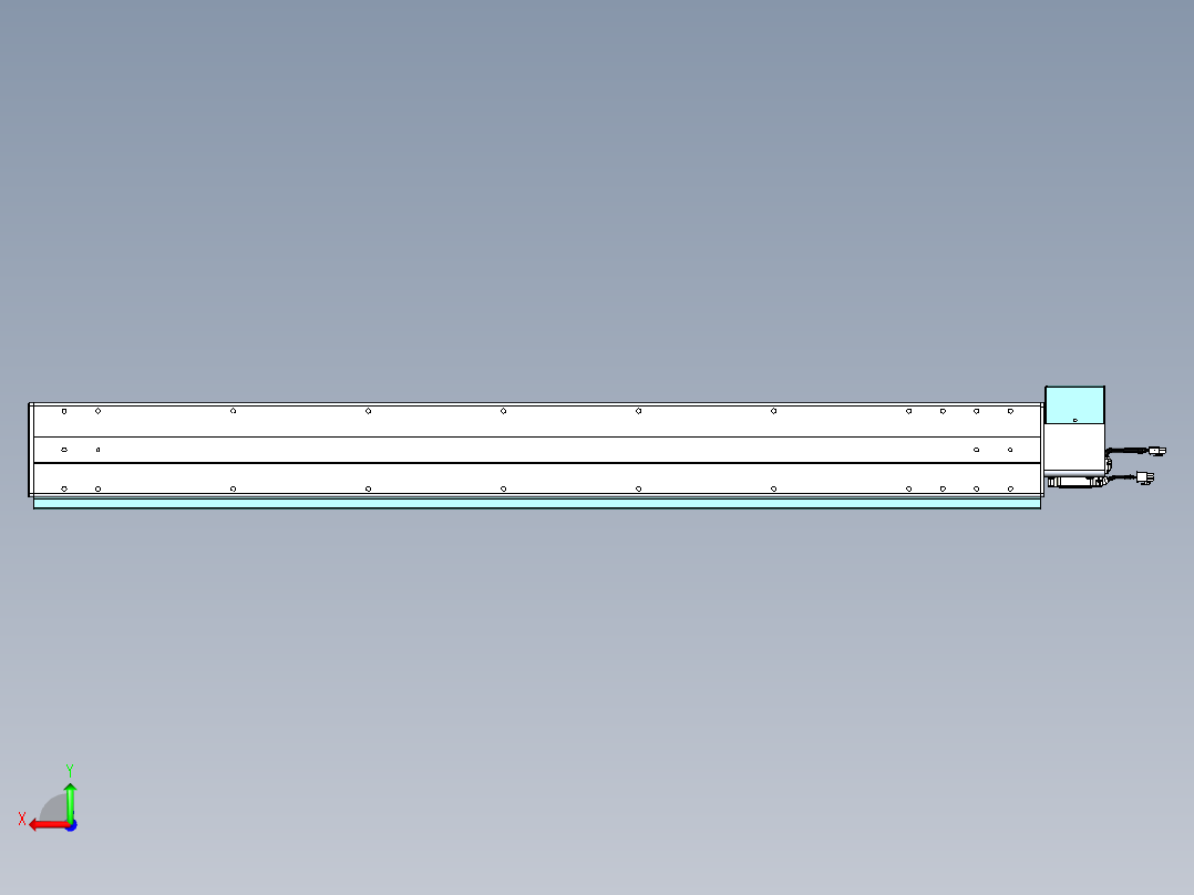 威洛博VBC同步带传动一无尘环境VBC14-L45-S1200-BRU-ZP75-C3后视图