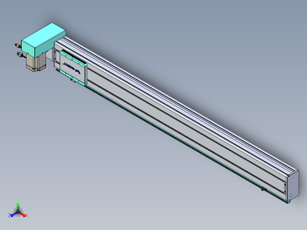 威洛博VBC同步带传动一无尘环境VBC14-L45-S1200-BRU-ZP75-C3正等轴测图